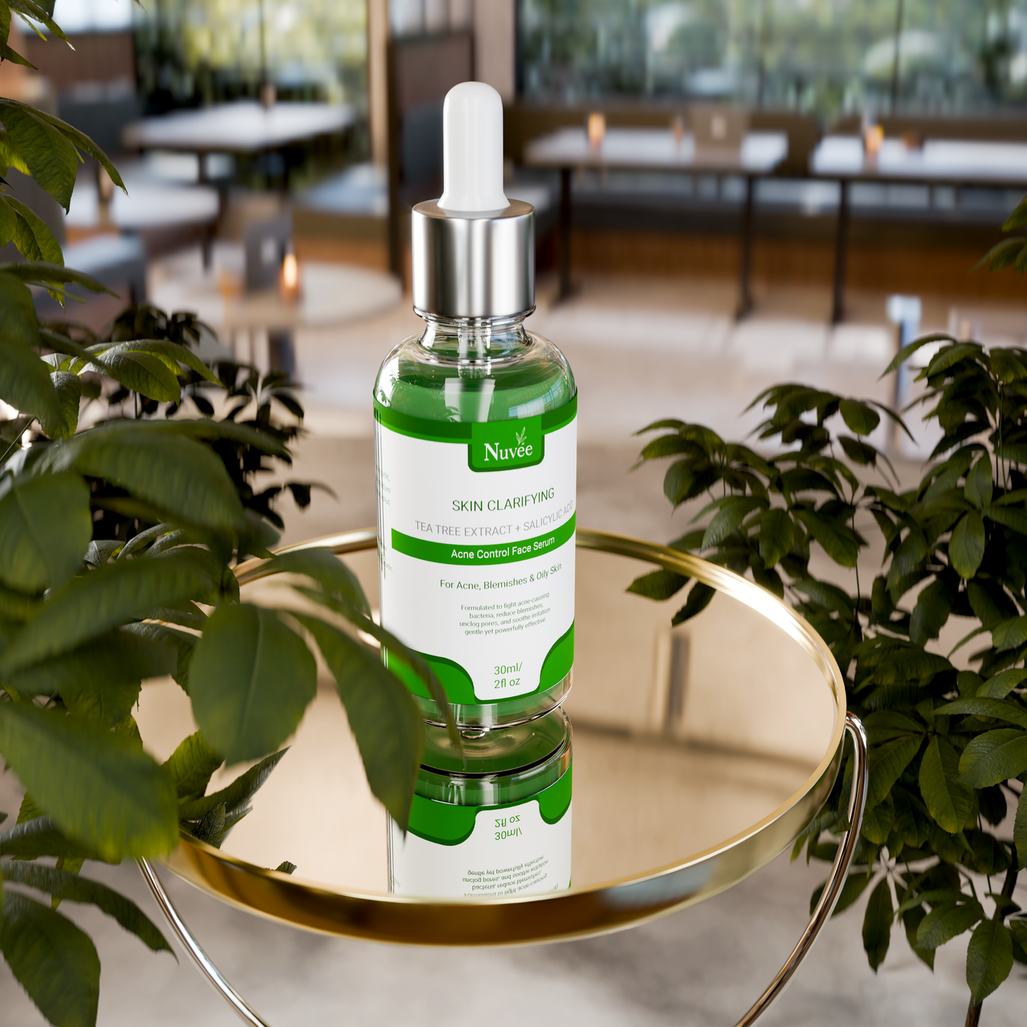 Nuvee Tea Tree Acne Serum with Salicylic Acid – Acne Control & Pore Refining